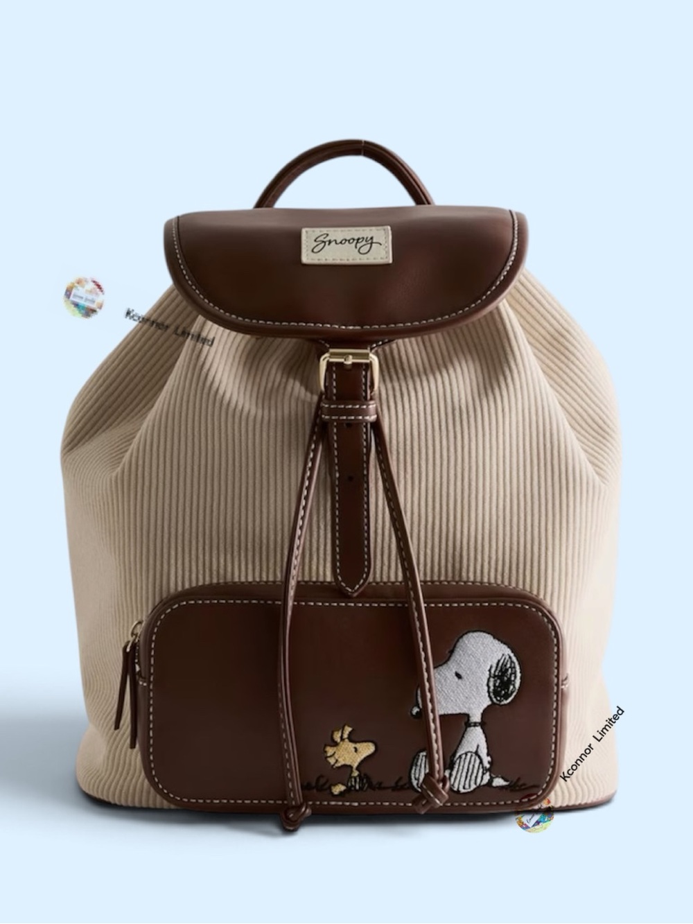 Snoopy & Woodstock Drawstring Backpack